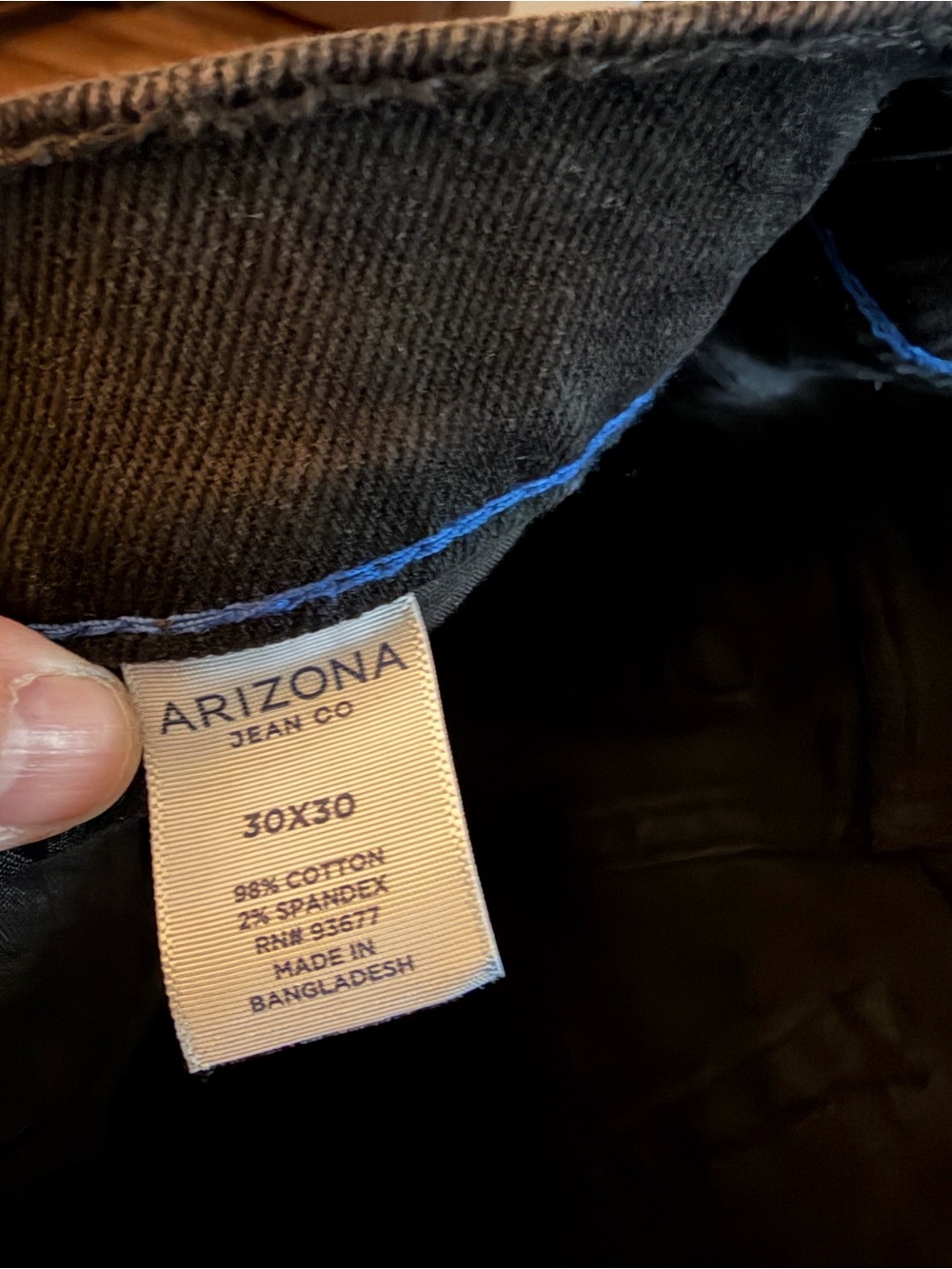 Arizona Jean Company Men's Black Relaxed Jeans - Picture 3 of 3